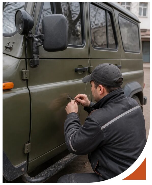 Профессиональное вскрытие автомобиля УАЗ без повреждений в Вольске